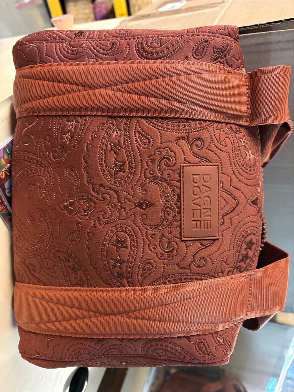 Dagne Dover Bag in Rust Paisley